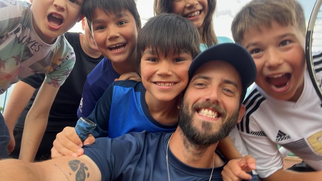 Tennis-Trainingseinheit