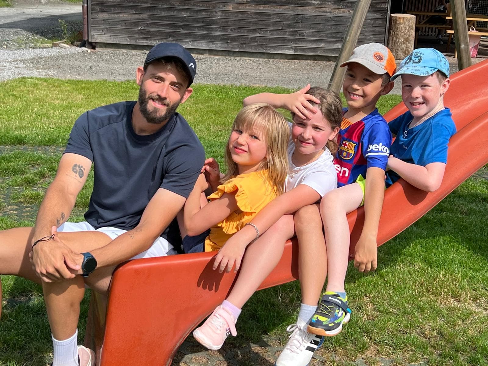 Tennisspieler während eines Matches